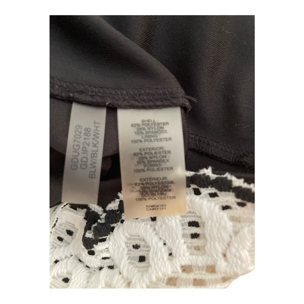 Guess Black and White Lace Mini Dress - Picture 6 of 6
